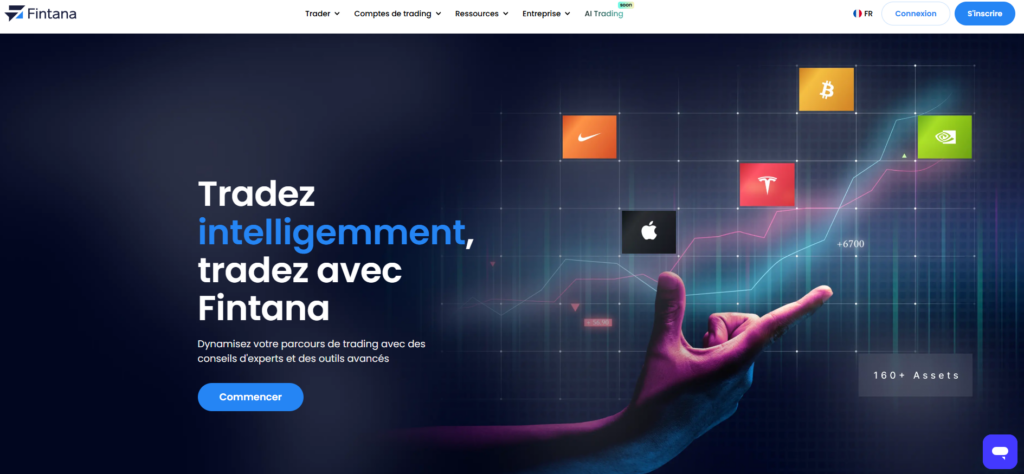 fintana homepage in french